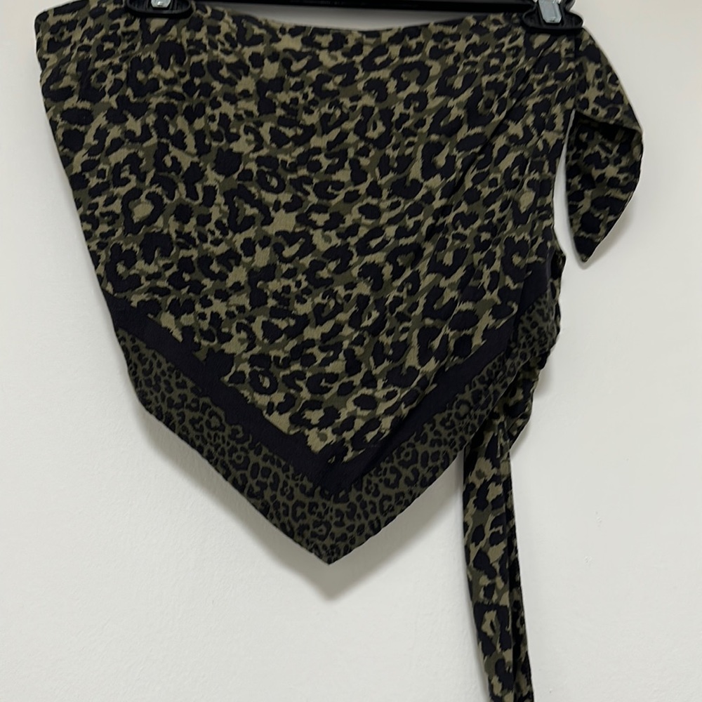 Cheetah Print Strapless Top